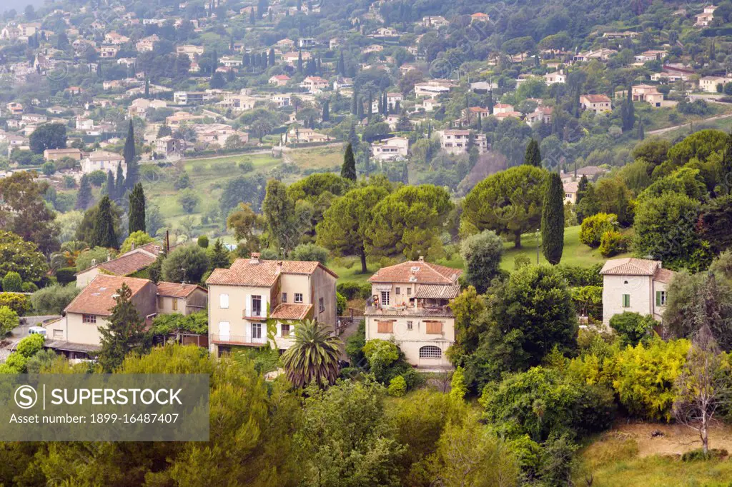 St-Paul-de-Vence or St Paul, Provence-Alpes-Cote dAzur, Provence, France, Property just outside the village