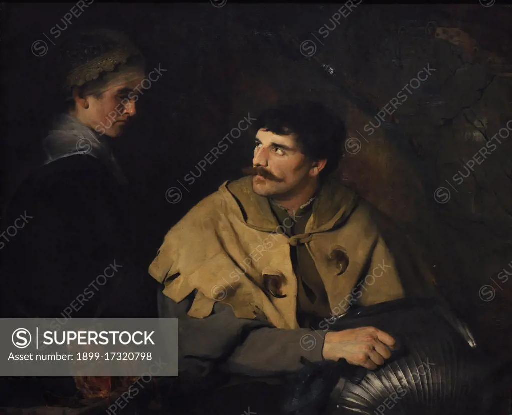Harriet Backer (1845-1932). Norwegian painter. In the Servants Hall, 1877. National Gallery. Oslo. Norway.