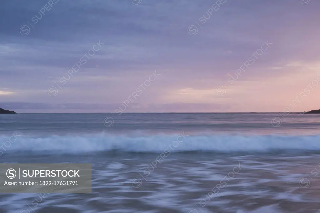 Sunrise at Maitai Bay (aka Matai Bay), a popular beach on the Karikari Peninsula, Northland, New Zealand