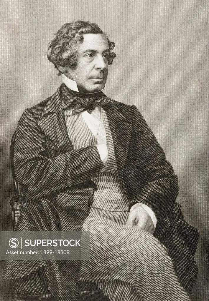 Samuel Warren, 1807-1877. English lawyer and novelist.Engraved by D.J.Pound from a photograph by Mayall. From the book ""The Drawing-Room of Eminent Personages"" Volume 1. Published in London 1860