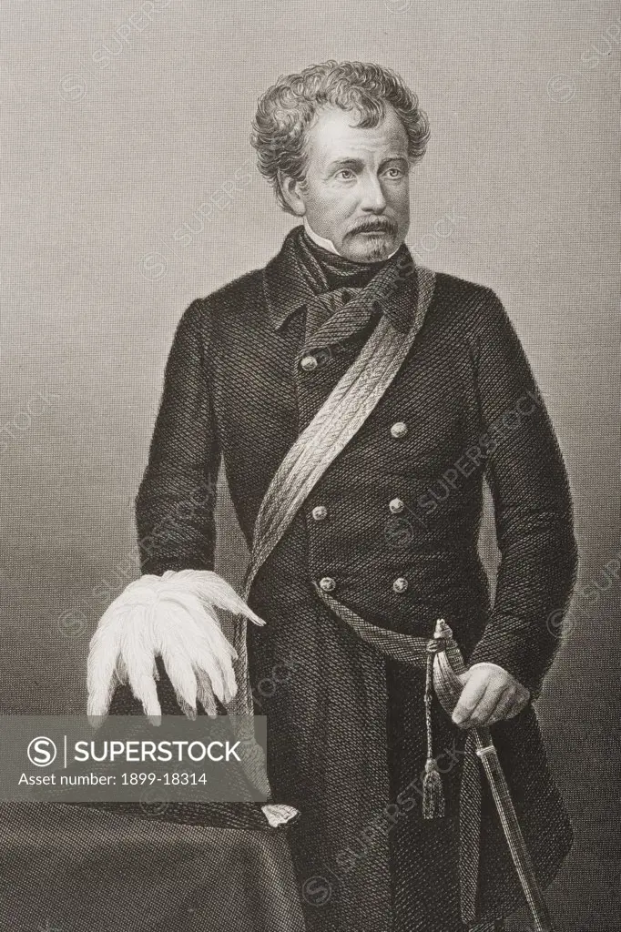 Sir Colin Campbell,Lieutenant-General,G.C.B. Lord Clyde,1792-1863 Field marshal. Engraved by D.J. Pound from a photograph by Mayall. From the book ""The Drawing-Room Portrait Gallery of Eminent Personages"" Published in London 1859.