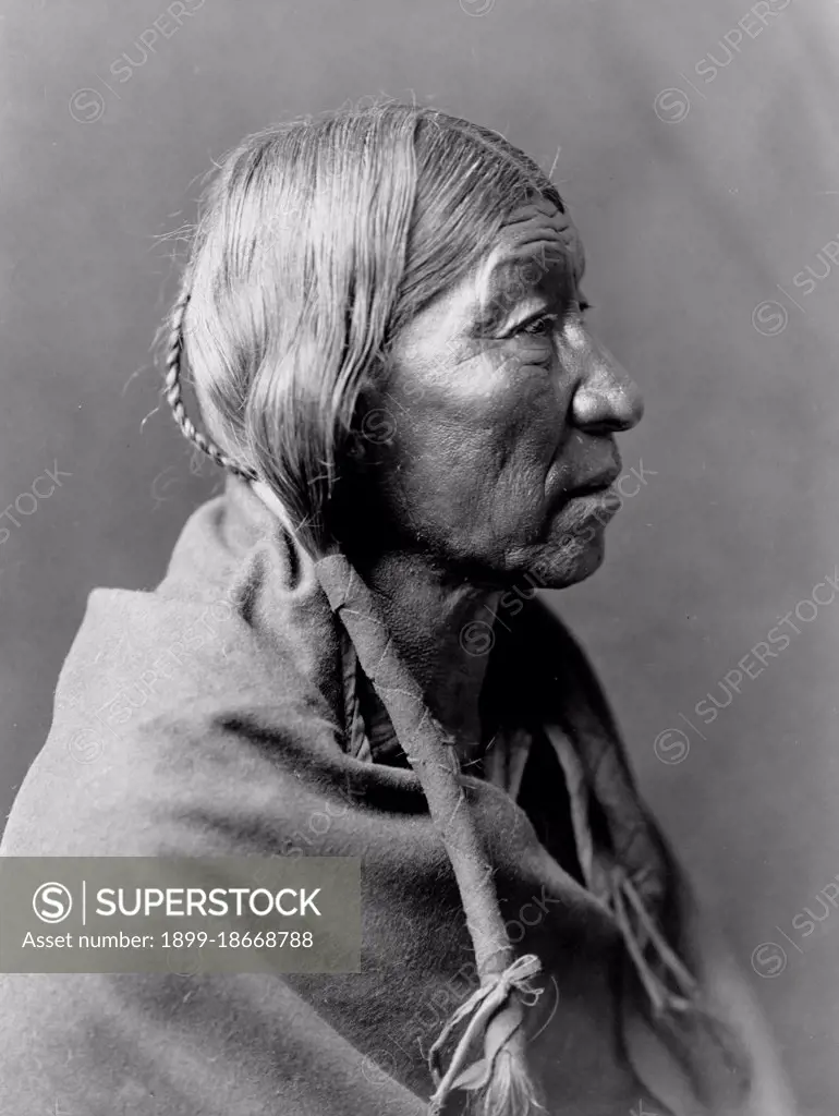 Edward S. Curits Native American Indians - Profile of a Cheyenne Indian circa 1910.