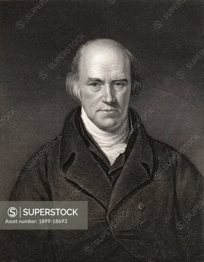 Davies Gilbert 1767 to 1839 British scientist and antiquary President of the Royal Society Engraved by J Thomson after H Howard From the book National Portrait Gallery volume II published c 1835