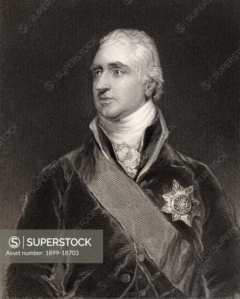 Charles Whitworth 1st Earl Whitworth 1752 to 1825 British diplomatist and politician Engraved by H Robinson after Sir T Lawrence From the book National Portrait Gallery volume II published c 1835