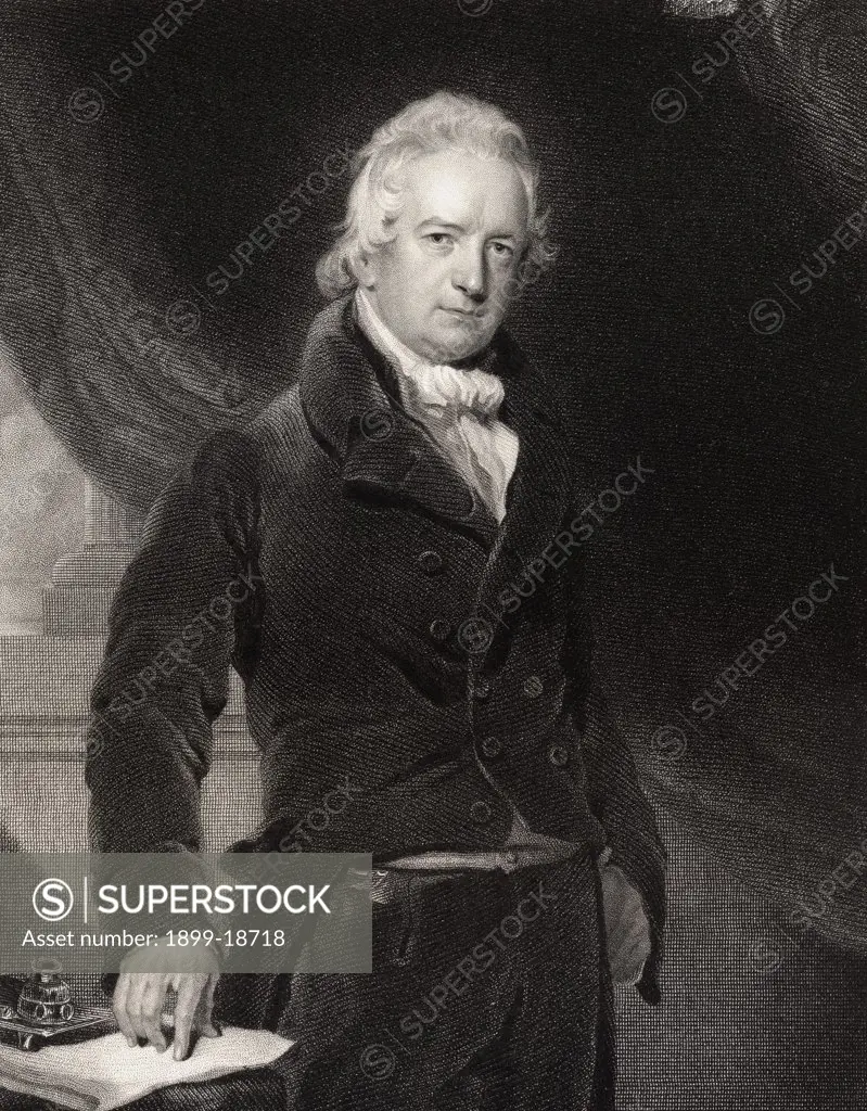 John Abernethy 1764 to 1831 English surgeon and teacher Engraved by J Cochran after Sir T Lawrence From the book National Portrait Gallery volume II published c 1835