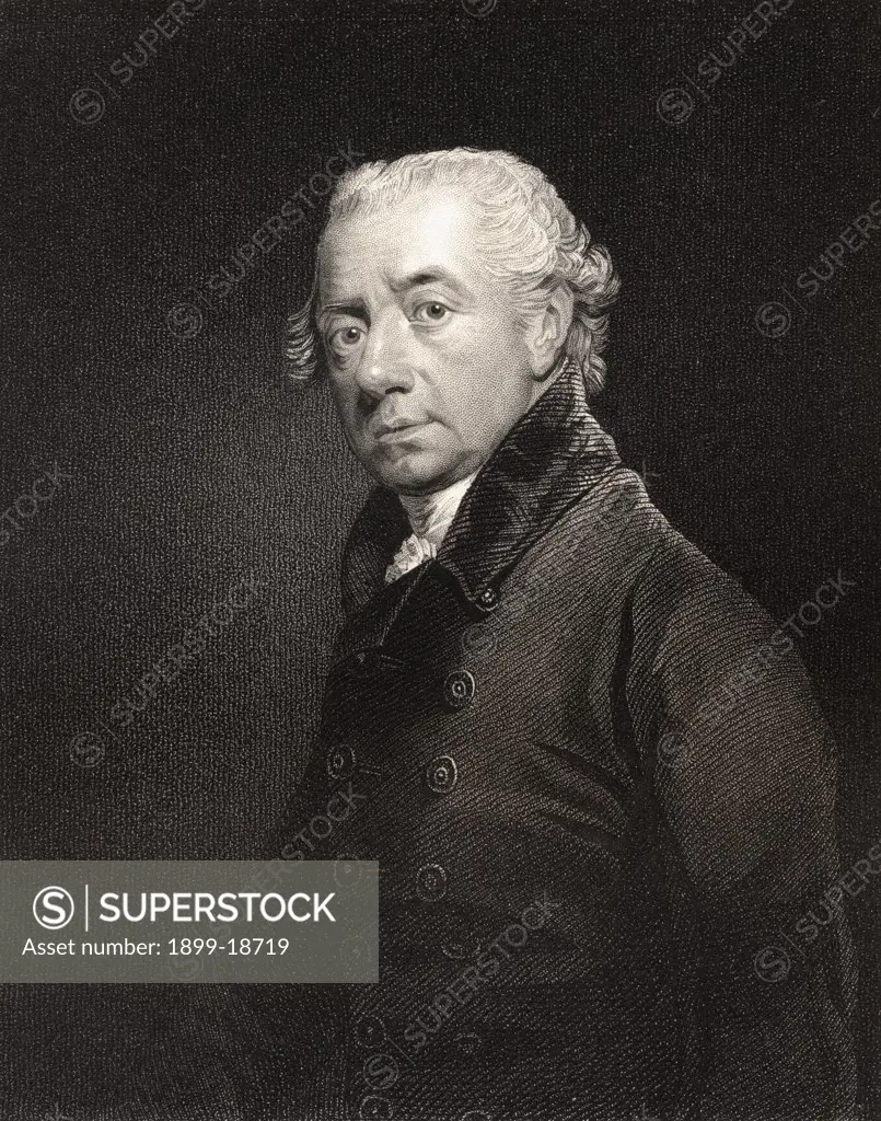 John Heaviside c 1748 to 1828 Surgeon to George III Engraved by J Cochran after Sir W Beechey From the book National Portrait Gallery volume II published c 1835