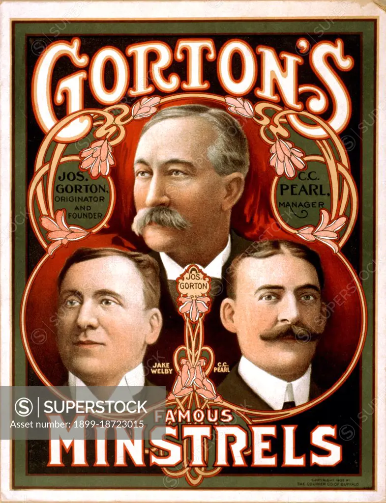 Gorton's famous Minstrels ca 1905. 