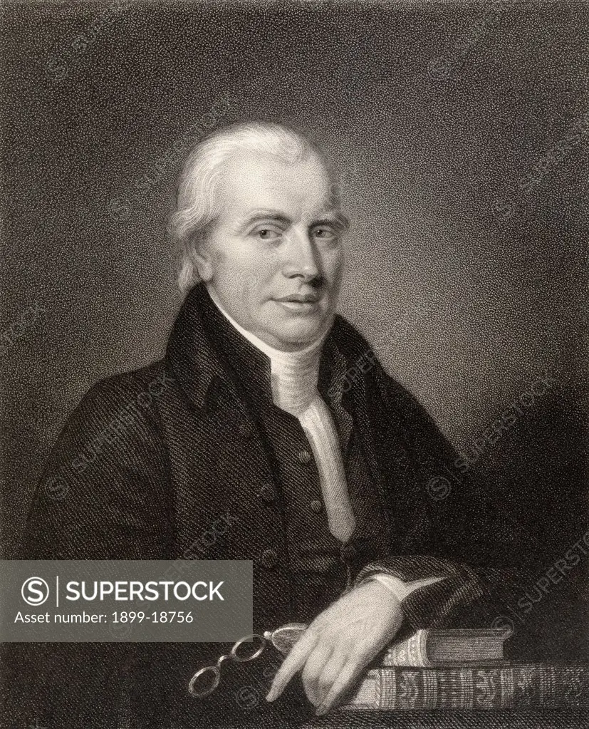 Adam Clarke 1760 or 1762 to 1832 British Methodist theologian and Biblical scholar Engraved by J Thomson after J Jenkinson From the book National Portrait Gallery volume III published c 1835