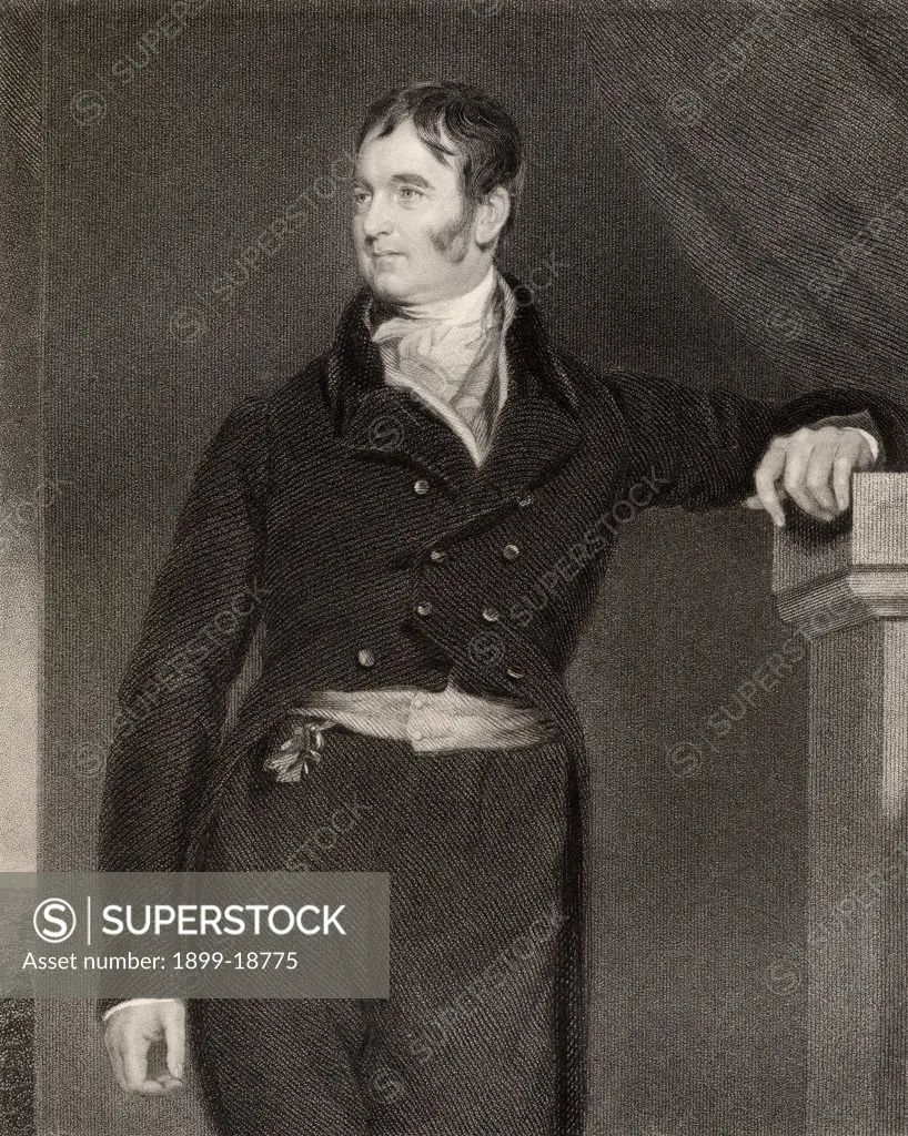 Henry Fitzmaurice Petty Marquis of Lansdowne 1780 to 1863 Engraved by H Cook after Sir T Lawrence From the book National Portrait Gallery volume III published c 1835