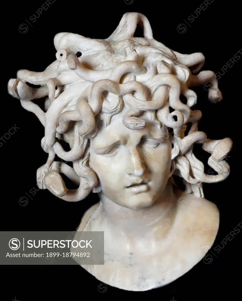 In Greek mythology Medusa (Greek: dsa, 'guardian, protectress') was a  Gorgon, a chthonic monster, and a daughter of Phorcys and Ceto. Gazing  directly upon her would turn onlookers to stone. She was