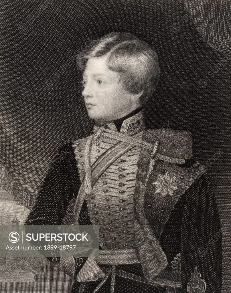 George V 1819 to 1878 King of Hanover and 2nd Duke of Cumberland and Teviotdale Georg Friedrich Alexander Karl Ernst August Engraved by T A Dean after G L Saunders From the book National Portrait Gallery volume III published c 1835