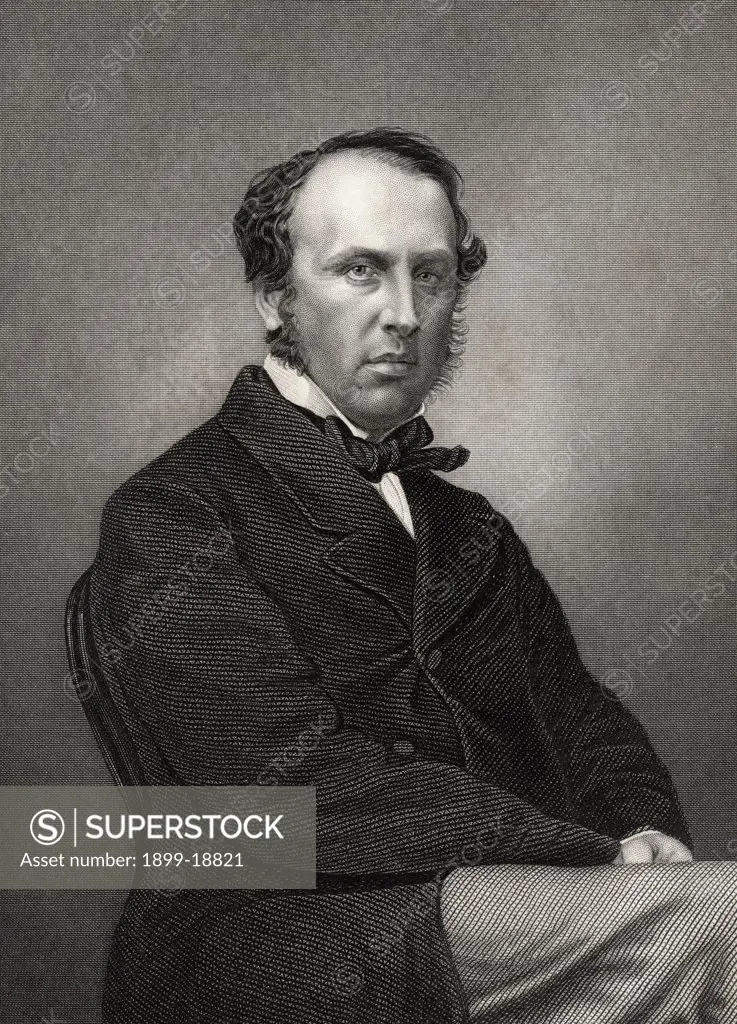 Charles John Canning 1st Earl Canning Lord Viscount Canning 1812 to 1862 English statesman and Governor General of India Engraved by D J Pound from a photograph by Mayall From The History of the Indian Mutiny published 1858