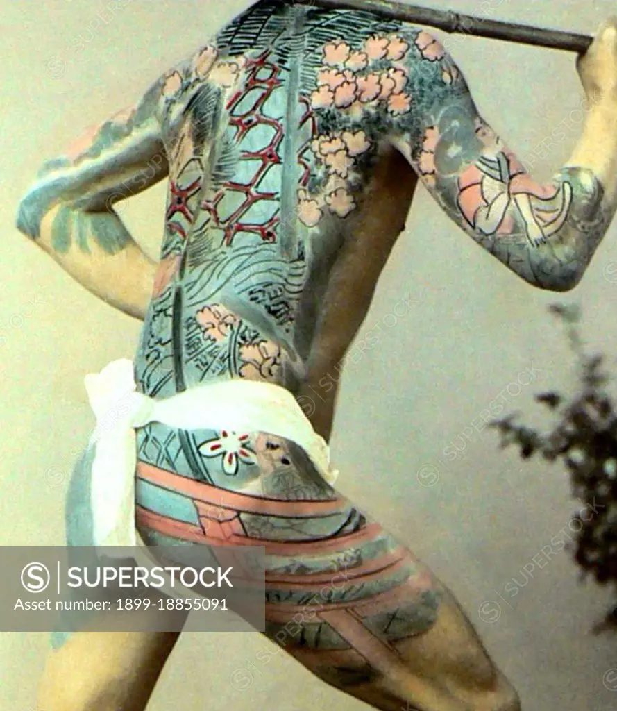 Irezumi (れ墨, 墨, 紋身, 刺花, 剳青, 黥 or 刺青) is a Japanese word that refers to the insertion of ink under the skin to leave a permanent, usually decorative mark; a form of tattooing. The word can be written in several ways, each with slightly different connotations. The most common way of writing irezumi is with the Chinese characters れ墨 or 墨, literally meaning to 'insert ink'. The characters 紋身 (also pronounced bunshin) suggest 'decorating the body'. 剳青 is more esoteric, being written with the characters for 'stay' or 'remain' and 'blue' or 'green', and probably refers to the appearance of the main shading ink under the skin. 黥 (meaning 'tattooing') is rarely used, and the characters 刺青 combine the meanings 'pierce', 'stab', or 'prick', and 'blue' or 'green', referring to the traditional Japanese method of tattooing by hand.