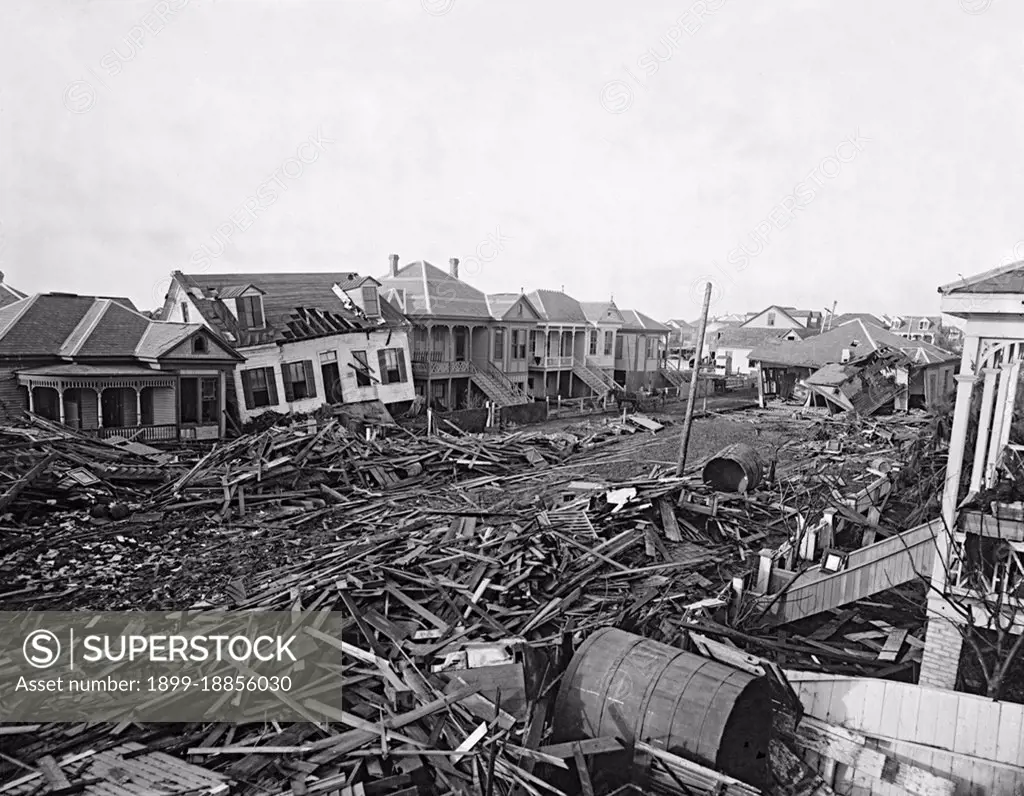The Hurricane of 1900 made landfall on September 8, 1900, in the city of Galveston, Texas, in the United States. It had estimated winds of 145 miles per hour (233 km/h) at landfall, making it a Category 4 storm on the Saffir-Simpson Hurricane Scale. It was the deadliest hurricane in US history. The hurricane caused great loss of life with the estimated death toll between 6,000 and 12,000 individuals; the number most cited in official reports is 8,000, giving the storm the third-highest number of deaths or injuries of any Atlantic hurricane, after the Great Hurricane of 1780 and 1998's Hurricane Mitch. The Galveston Hurricane of 1900 is the deadliest natural disaster ever to strike the United States. The hurricane occurred before the practice of assigning official code names to tropical storms was instituted, and thus it is commonly referred to under a variety of descriptive names. Typical names for the storm include the Galveston Hurricane of 1900, the Great Galveston Hurricane, and, e