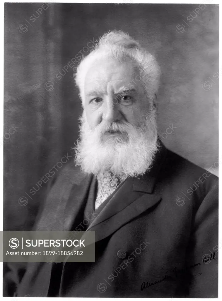 Alexander Graham Bell (March 3, 1847 - August 2, 1922) was an eminent Scottish-born scientist, inventor, engineer and innovator who is credited with inventing the first practical telephone. Bell's father, grandfather, and brother had all been associated with work on elocution and speech, and both his mother and wife were deaf, profoundly influencing Bell's life's work. His research on hearing and speech further led him to experiment with hearing devices which eventually culminated in Bell being awarded the first U.S. patent for the telephone in 1876. Bell considered his most famous invention an intrusion on his real work as a scientist and refused to have a telephone in his study. Many other inventions marked Bell's later life, including groundbreaking work in optical telecommunications, hydrofoils and aeronautics. In 1888, Bell became one of the founding members of the National Geographic Society.