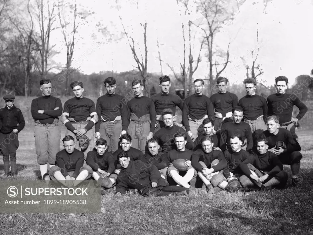 Mohawk football team ca.  between 1918 and 1920.