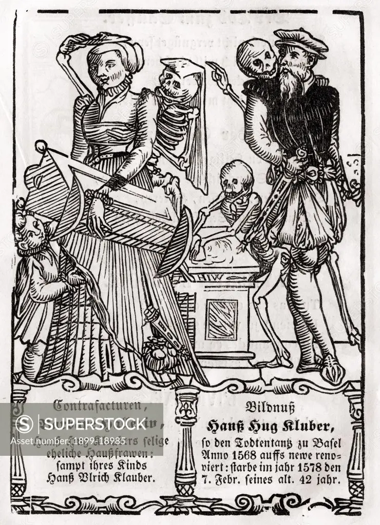Death comes for the Painter From Der Todten Tanz or The Dance of Death published Basel 1843