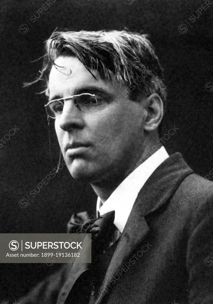 Ireland: William Butler Yeats (1865-1939), poet and literary figure. Photographic portrait by George Charles Beresford (1864 - 1938), 15 July 1911