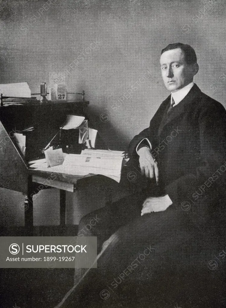 Guglielmo Marconi 1874 to 1937 Italian inventor From the book The Year 1912 illustrated published London 1913