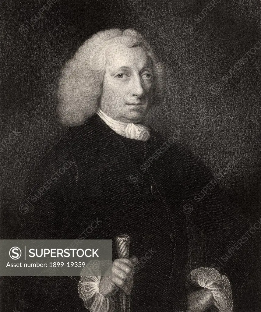 John Huxham 1672 to 1768 English doctor and surgeon Engraved by J Jenkins after T Rennel From the book The National Portrait Gallery Volume III published c1820