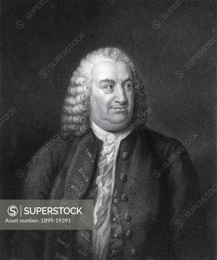 Albert de Haller 1708 to 1777 also Alberto Von Haller Swiss botanist physiologist and doctor Engraved by W Holl From the book The National Portrait Gallery Volume III published c1820