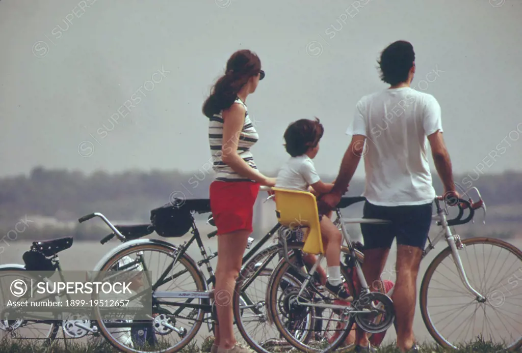 On The Bicycle Path Along The George Washington Parkway Which Is In The Glide Path To National Airport, April 1973