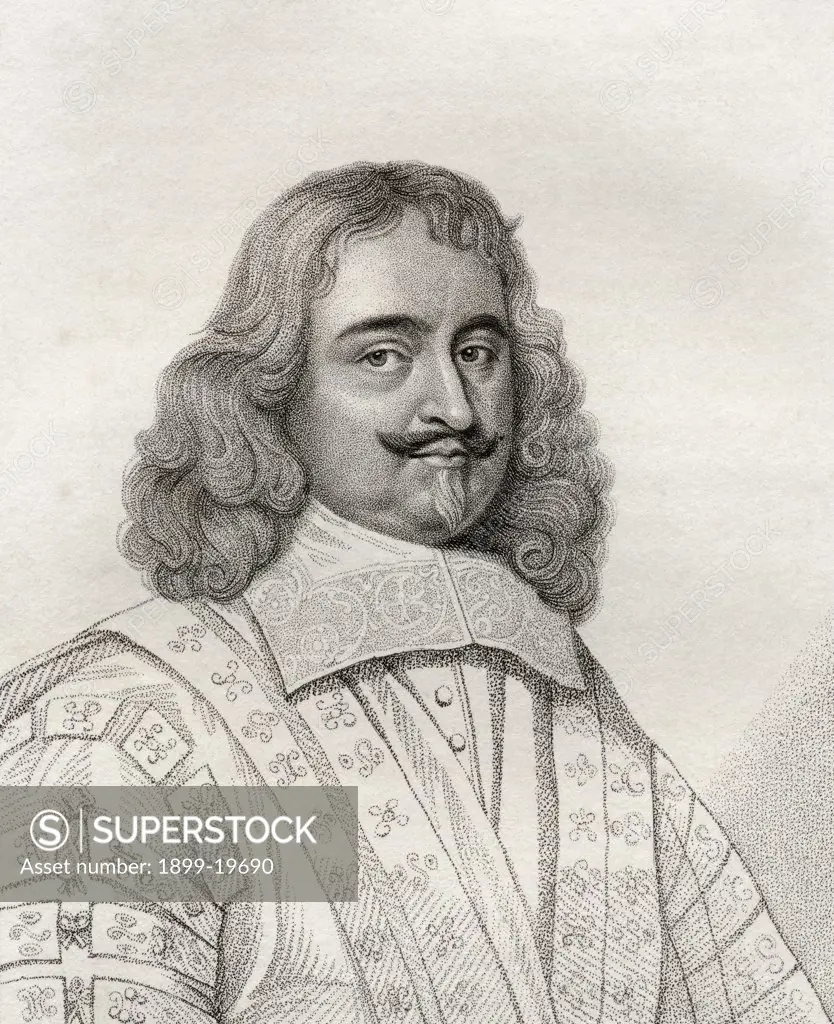 Edward Hyde 1st Earl of Clarendon Viscount Cornbury Sir Edward Hyde and Baron Hyde of Hindon 1609 1674 English statesman From the book A catalogue of Royal and Noble Authors Volume III published 1806