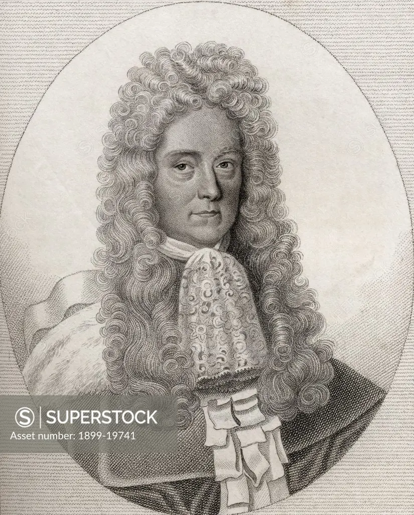 James Dalrymple 1st Viscount of Stair 1619 -1695 Scottish lawyer and statesman From the book A catalogue of Royal and Noble Authors Volume V published 1806