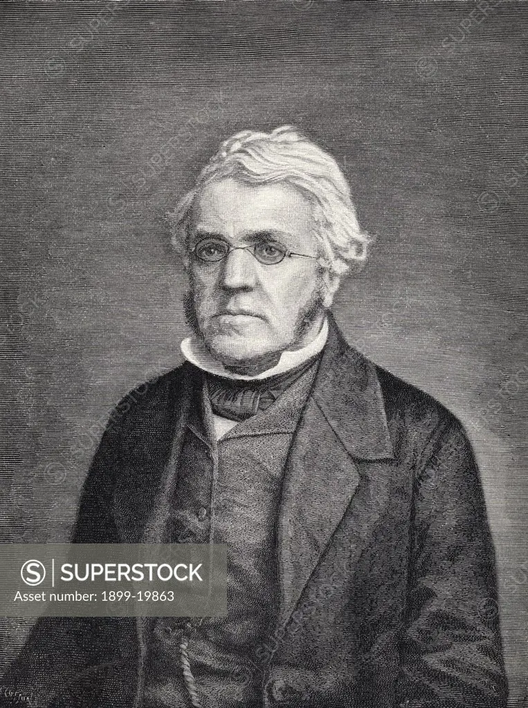 William Makepeace Thackeray 1811-1863 English novelist and humorist Engraved by W B Closson from a daguerreotype taken by Brady during Thackerays trip to America from the book The Century Illustrated Monthly Magazine May to October 1883
