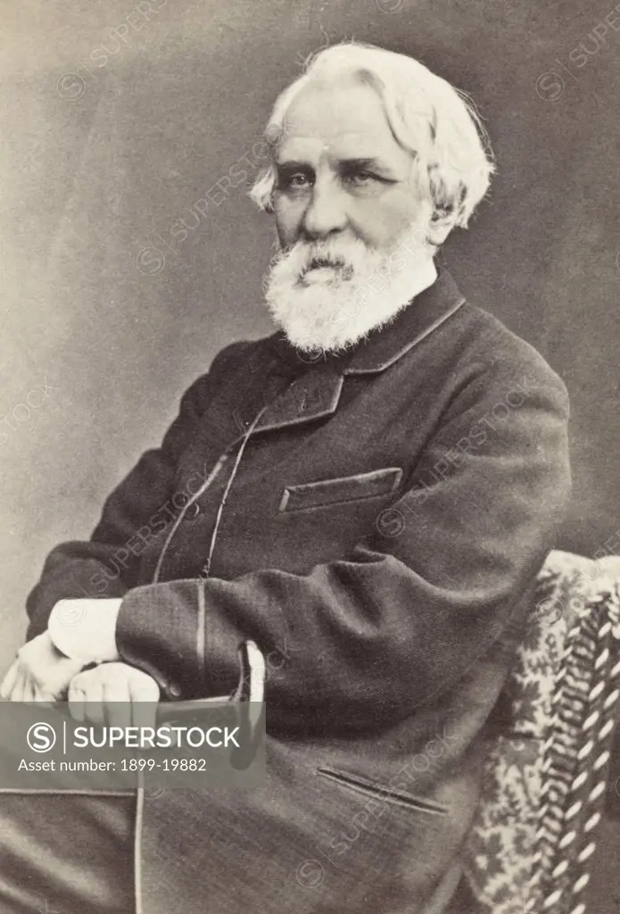 Ivan Sergeyevich Turgenev, 1818 to 1883. Russian novelist and playwright. After a 19th century photograph.