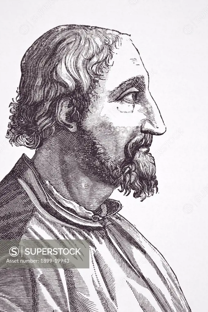Ludovico Ariosto, 1474 -1533. Italian poet. After a 16th century engraving from Science and Literature in The Middle Ages by Paul Lacroix published London 1878