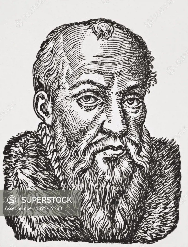 Jacques Cujas, Cujacius or Jacques de Cujas,1520 - 1590. French legal expert. From Science and Literature in The Middle Ages by Paul Lacroix published London 1878