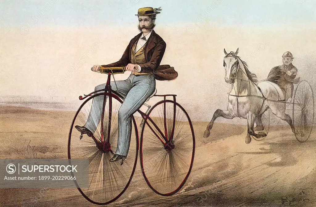 We Can Beat the Swiftest Steed, with Our New Velocipede'. 