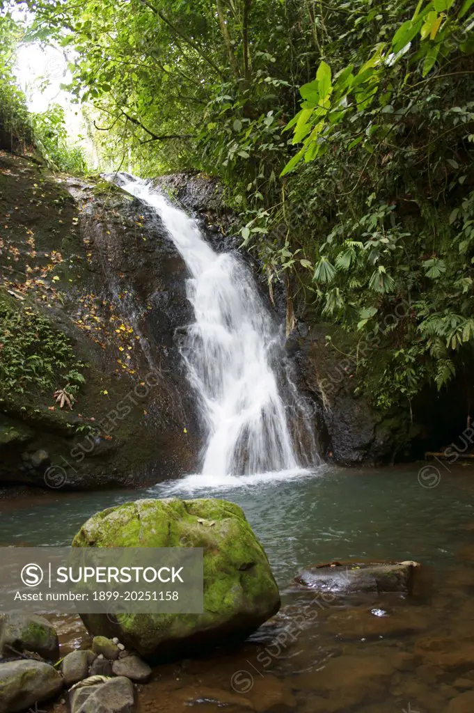 Waterfall in the mountains above Turrialba, Costa Rica.