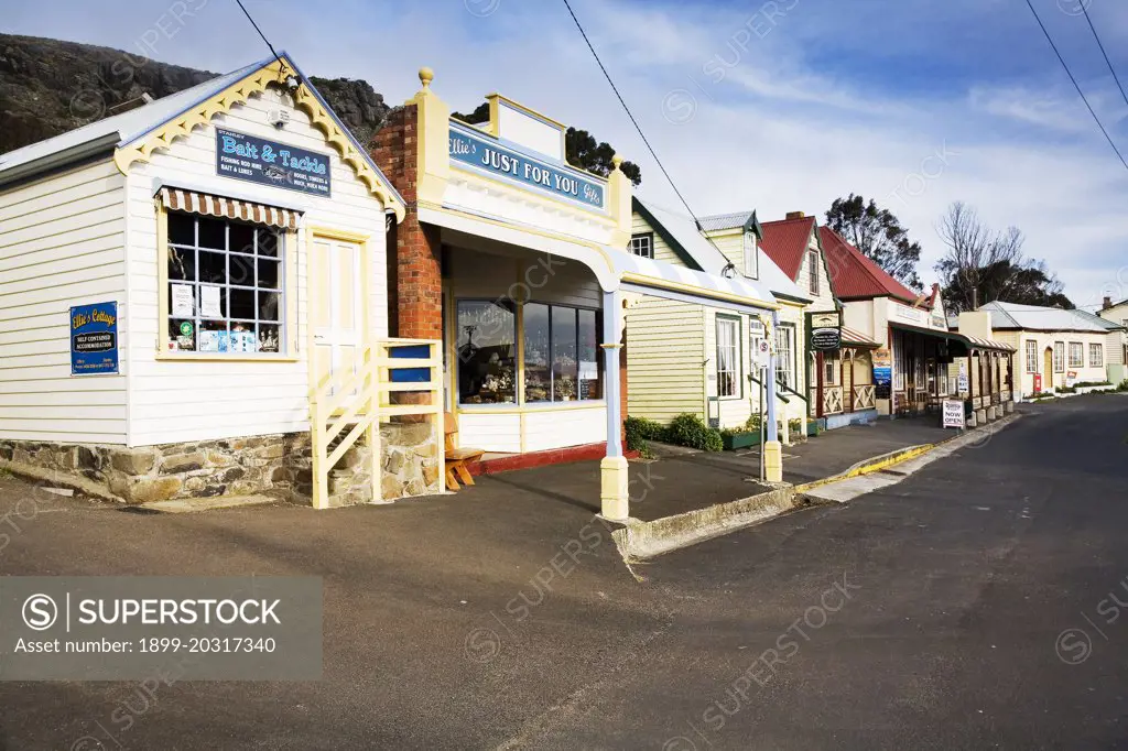 Heritage buidings in Church Street Stanley, Tasmania, Australia