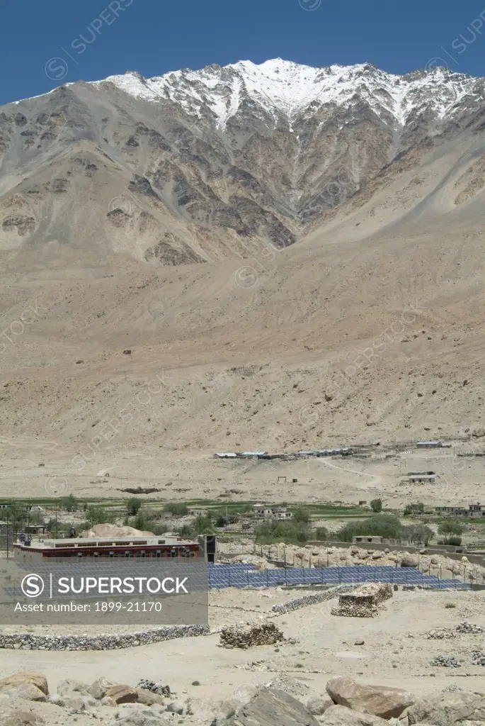 Solar photo-voltaic powerplant, Himalayas. 