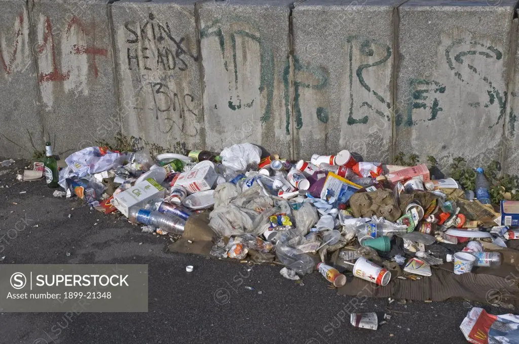 Pile of rubbish, Kiev harbour. 