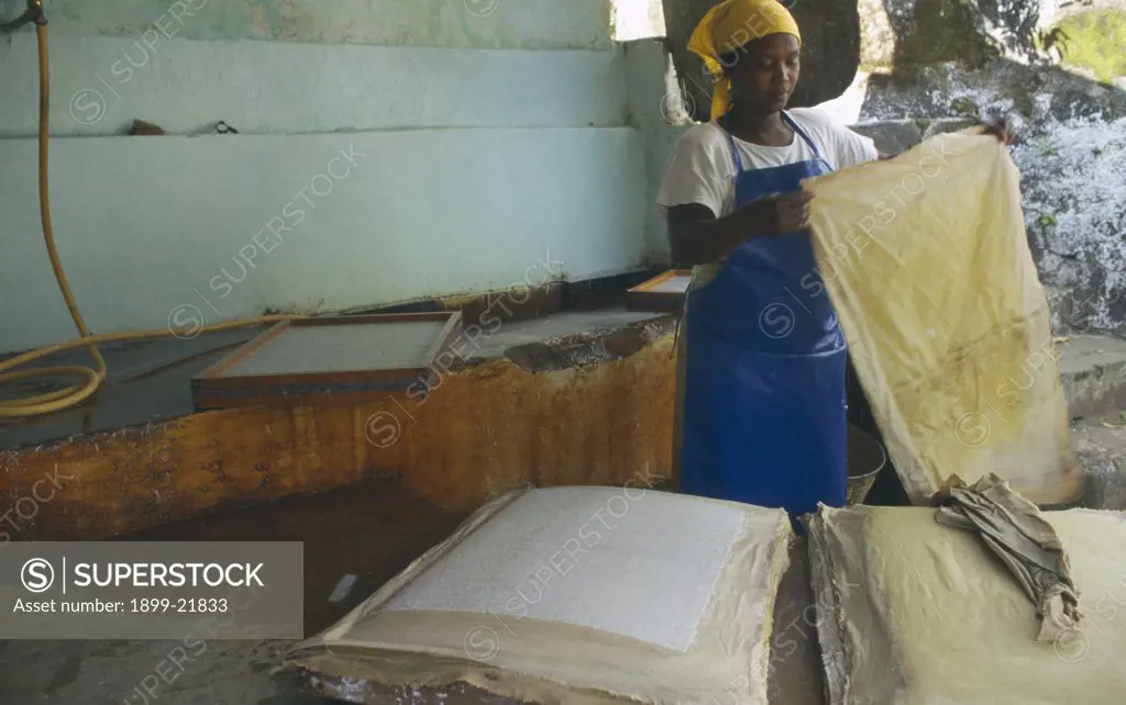 MALAWI Blantyre. PAMET paper making project, fair trade goods, where everything from newspapers to elephant dung is recycled.. 