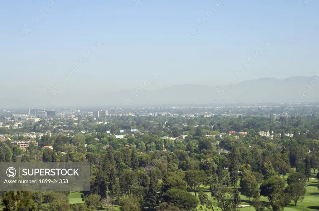 Smog over San Fernando Valley. Smog over San Fernando Valley, Los Angeles, California, USA
