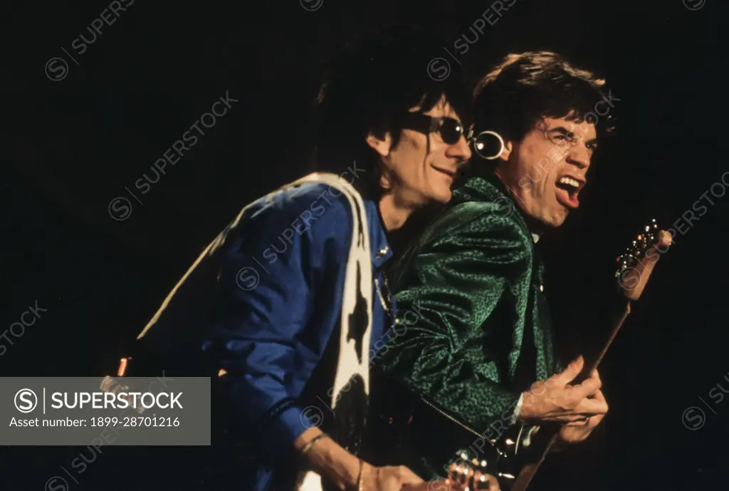 Rolling Stones, Mick Jagger and Ron Wood.