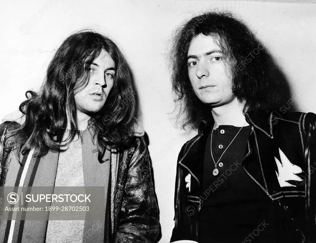 Ian Gillan and Ritchie Blackmore, Deep Purple, 70s.