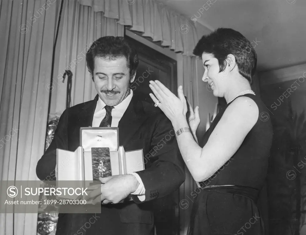 Domenico Modugno and Delia Scala, 60s.