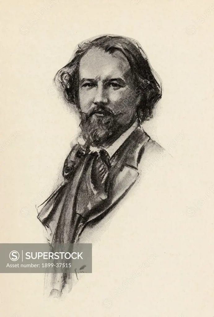 Gustave Charpentier, 1860-1956. French composer. Portrait by Chase Emerson. American artist 1874-1922