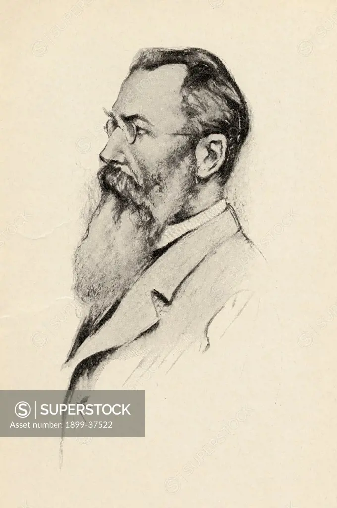 Nicholas Rimsky-Korsakoff,1844-1908. Russian composer. Portrait by Chase Emerson. American artist 1874-1922