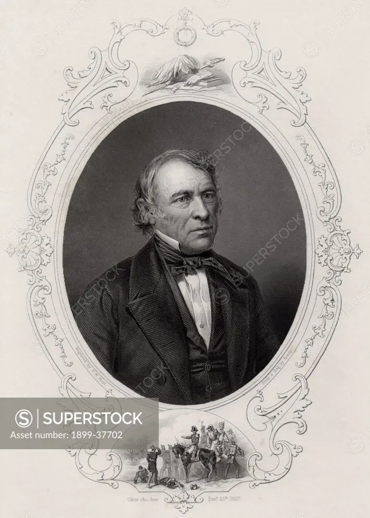 Zachary Taylor 1784-1850 American military leader and 12th President of the United States of America From a 19th century print engraved by T W Hunt from a daguerreotype by Brady