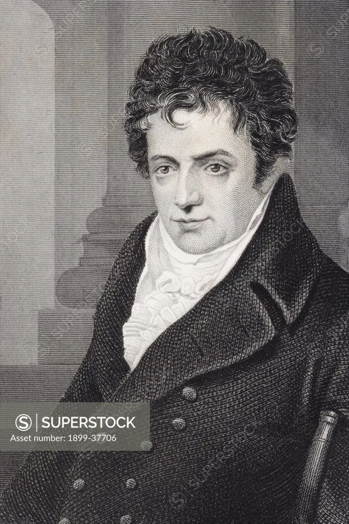 Robert Fulton 1765-1815 American engineer and inventor of the steamship Engraving from a 19th century print