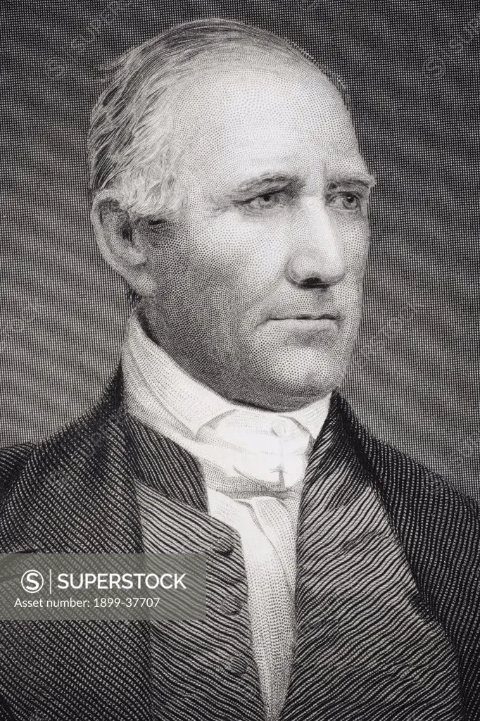 Samuel Houston 1793-1863 American statesman politician and soldier Engraving from a 19th century print