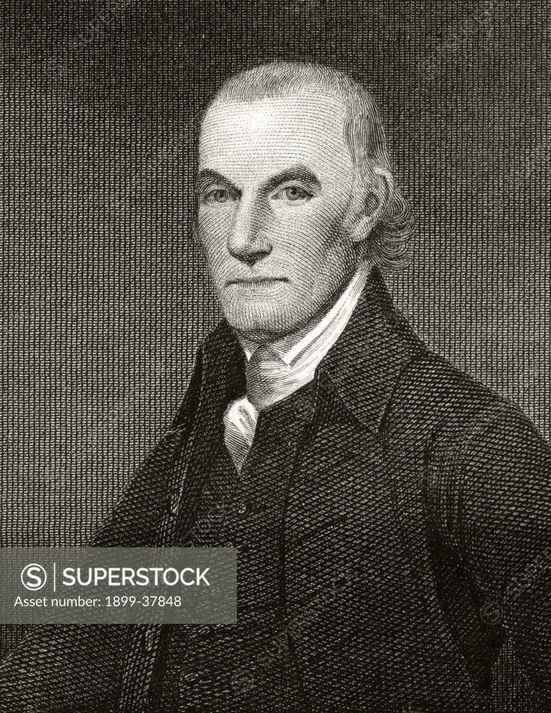 William Floyd 1734 to 1821 American statesman and Founding Father A signatory of Declaration of Independence 19th century engraving by A.B. Durand from a painting