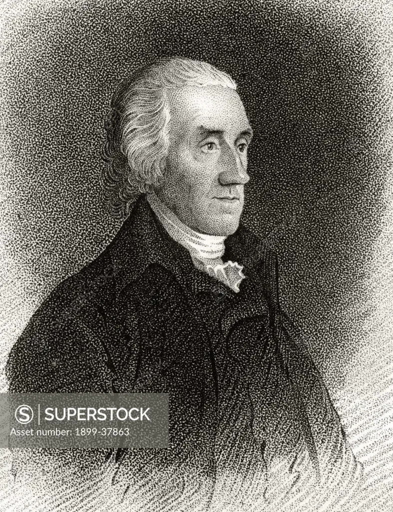 Robert Treat Paine 1731 to 1814 American statesman and Founding Father A signatory of Declaration of Independence 19th century engraving by J.B. Longacre from a sketch by Savage