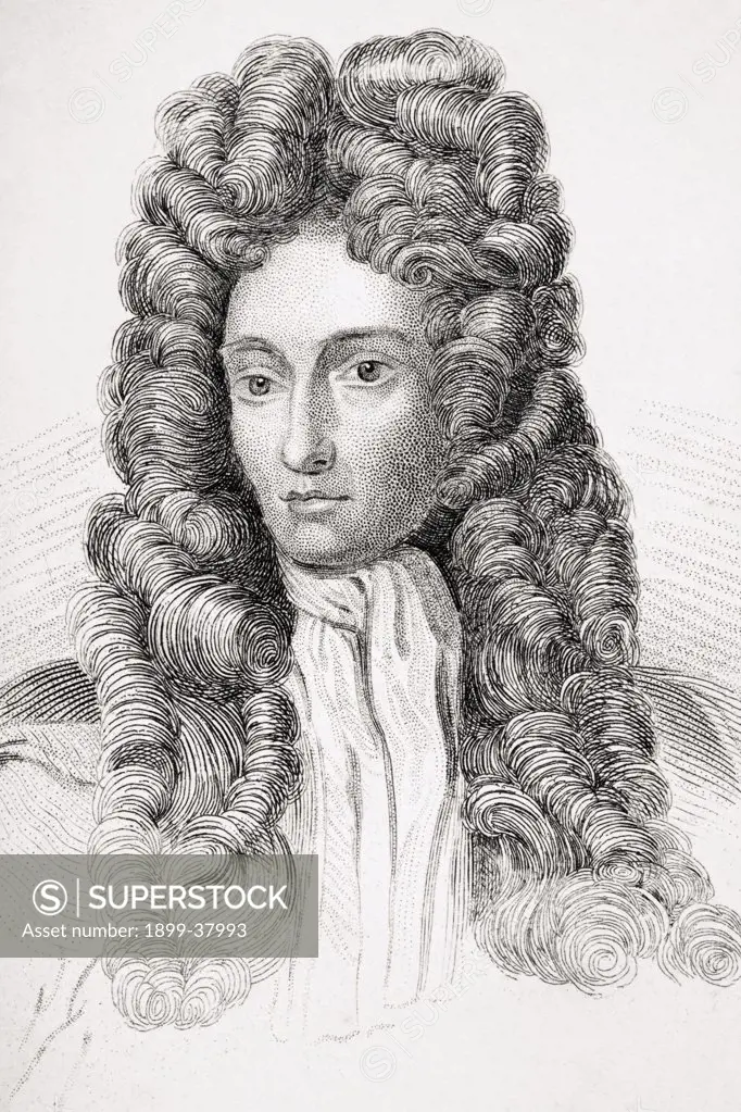 Robert Boyle 1627-1691 Anglo-Irish chemist natural philosopher physicist and inventor From Old England's Worthies by Lord Brougham and others published London circa 1880's
